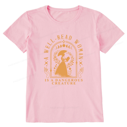 Pagewings A Well-Read Woman Is A Dangerous Creature Unisex Classic T-shirt