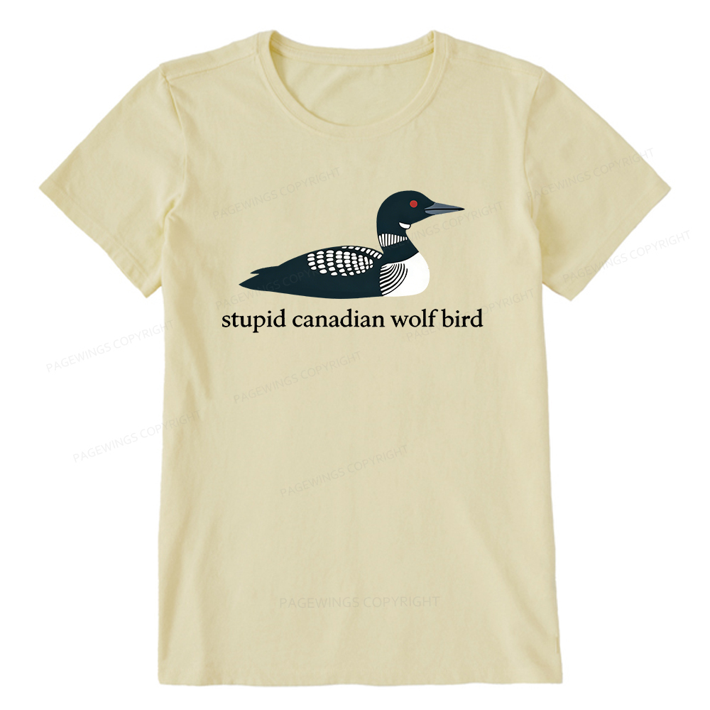 Pagewings Stupid Canadian Wolf Bird Unisex Classic T-shirt