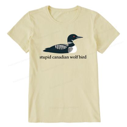 Pagewings Stupid Canadian Wolf Bird Unisex Classic T-shirt