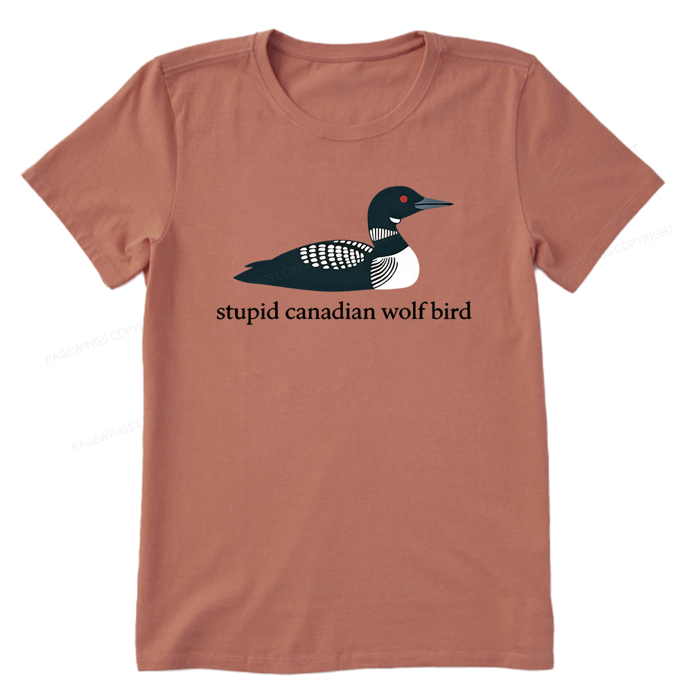 Pagewings Stupid Canadian Wolf Bird Unisex Classic T-shirt