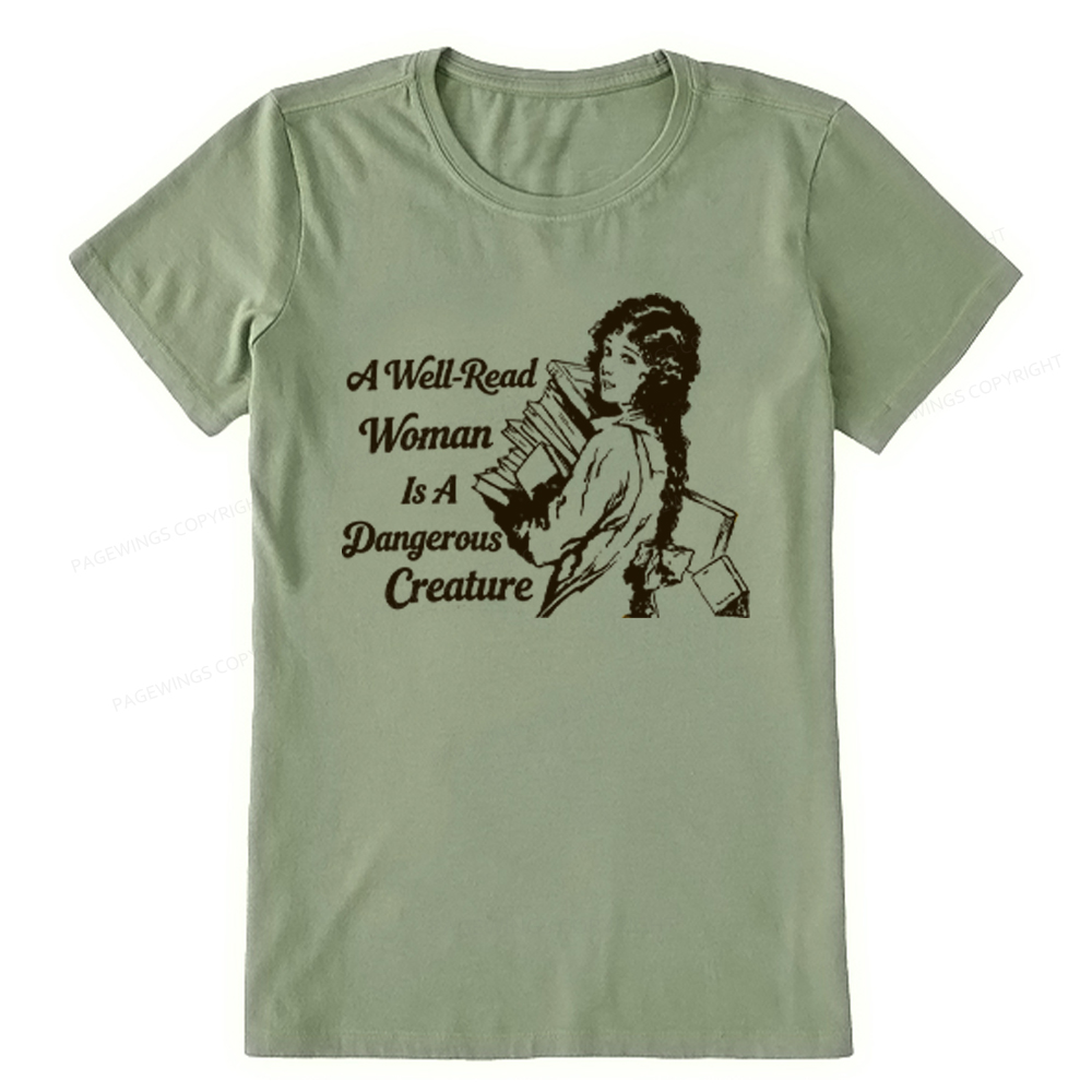 Pagewings A Well-Read Woman Is A Dangerous Creature Unisex Classic T-shirt