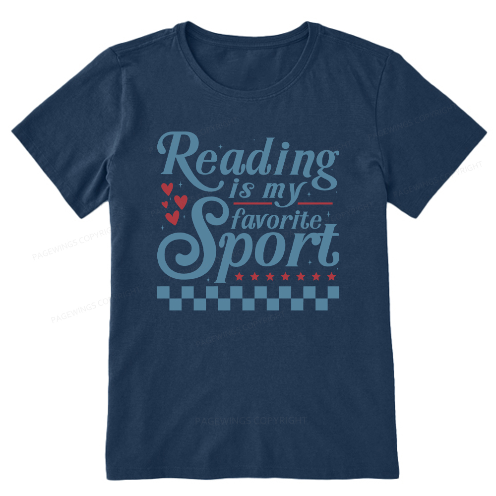 Pagewings Reading Is My Favorite Sport Unisex Classic T-shirt