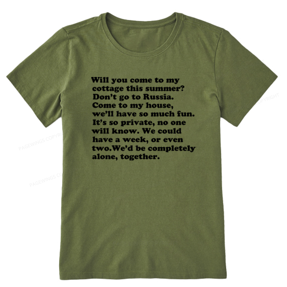 Pagewings Will You Come to The Cottage Unisex Classic T-shirt