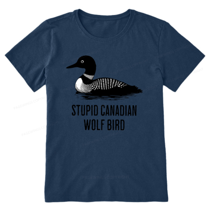 Pagewings Stupid Canadian Wolf Bird Unisex Classic T-shirt
