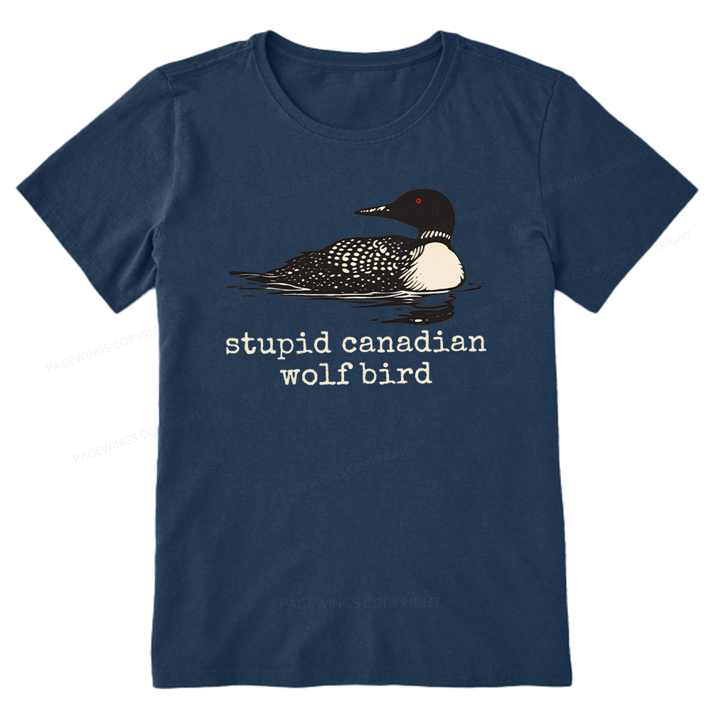 Pagewings Stupid Canadian Wolf Bird Unisex Classic T-shirt