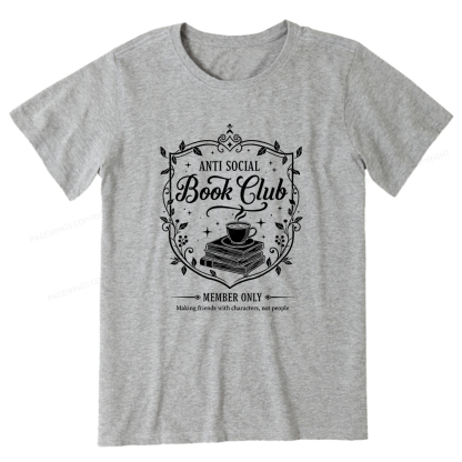 Pagewings Anti Social Book Club Unisex Classic T-shirt