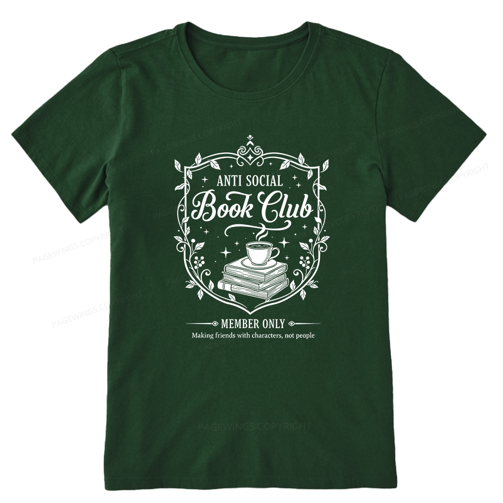 Pagewings Anti Social Book Club Unisex Classic T-shirt