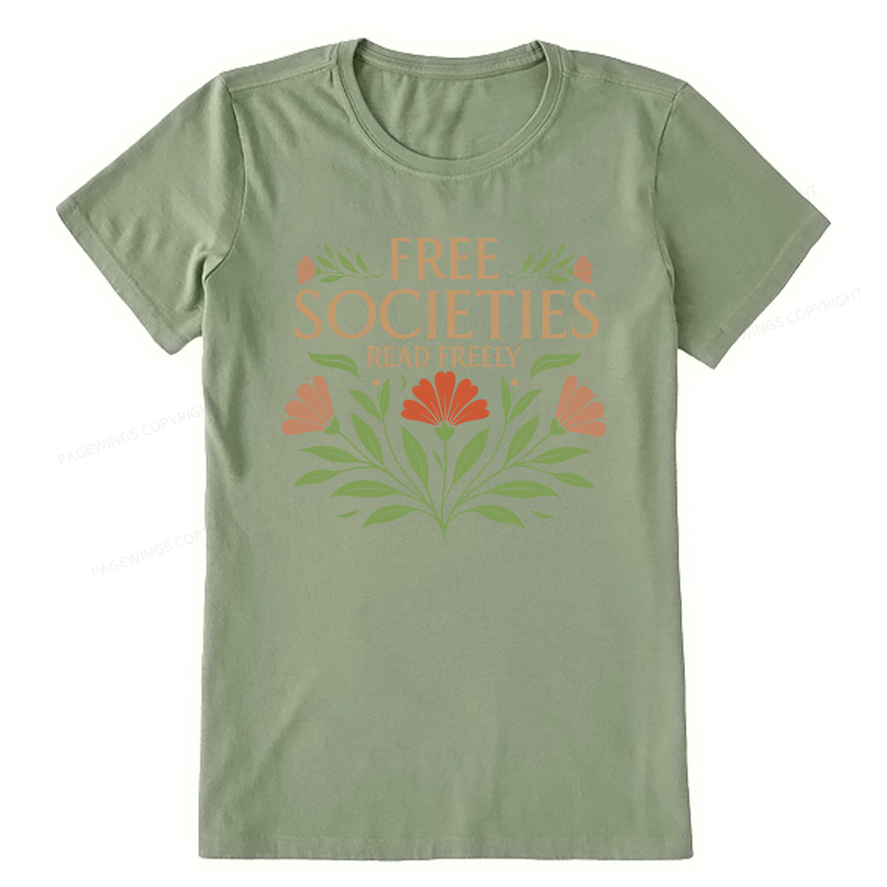 Pagewings Free Societies Read Freely Unisex Classic T-shirt