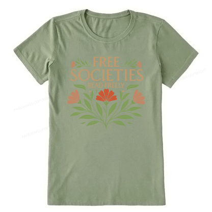 Pagewings Free Societies Read Freely Unisex Classic T-shirt