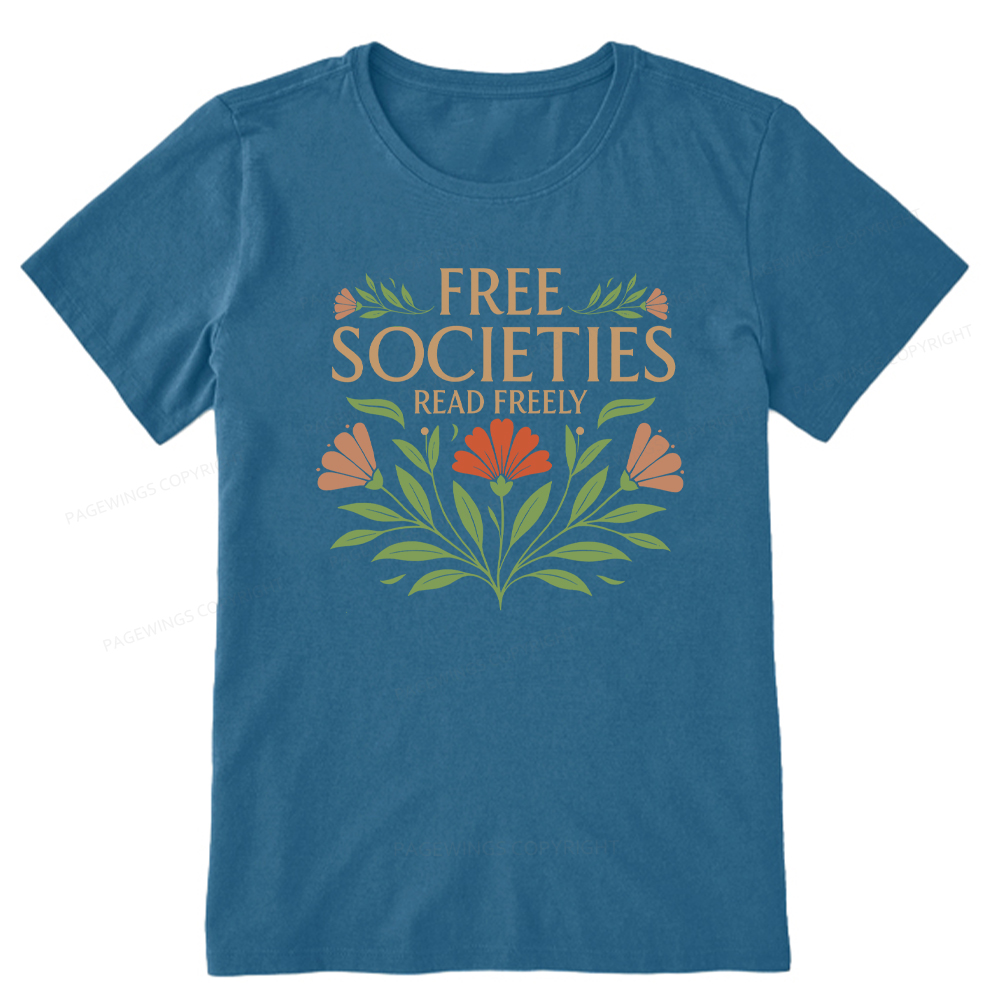 Pagewings Free Societies Read Freely Unisex Classic T-shirt