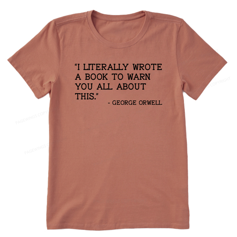 Pagewings I Literally Wrote A Book To Warn Unisex Classic T-shirt