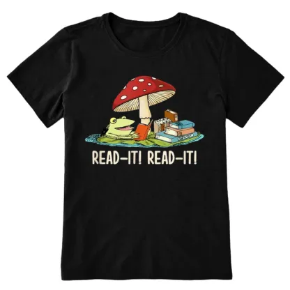 Pagewings Mushroom Read it Book Unisex Classic T-shirt