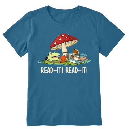 Pagewings Mushroom Read it Book Unisex Classic T-shirt