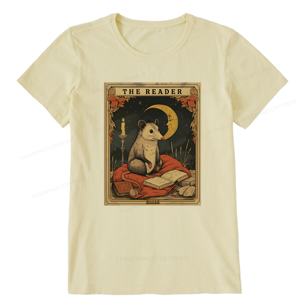 Pagewings The Reader Opossum Tarot Card Unisex Classic T-shirt