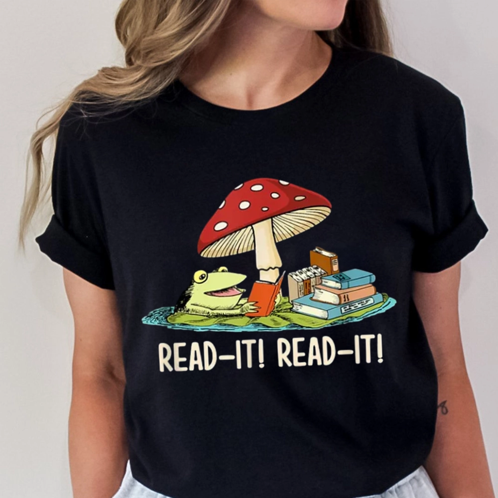 Pagewings Mushroom Read it Book Unisex Classic T-shirt