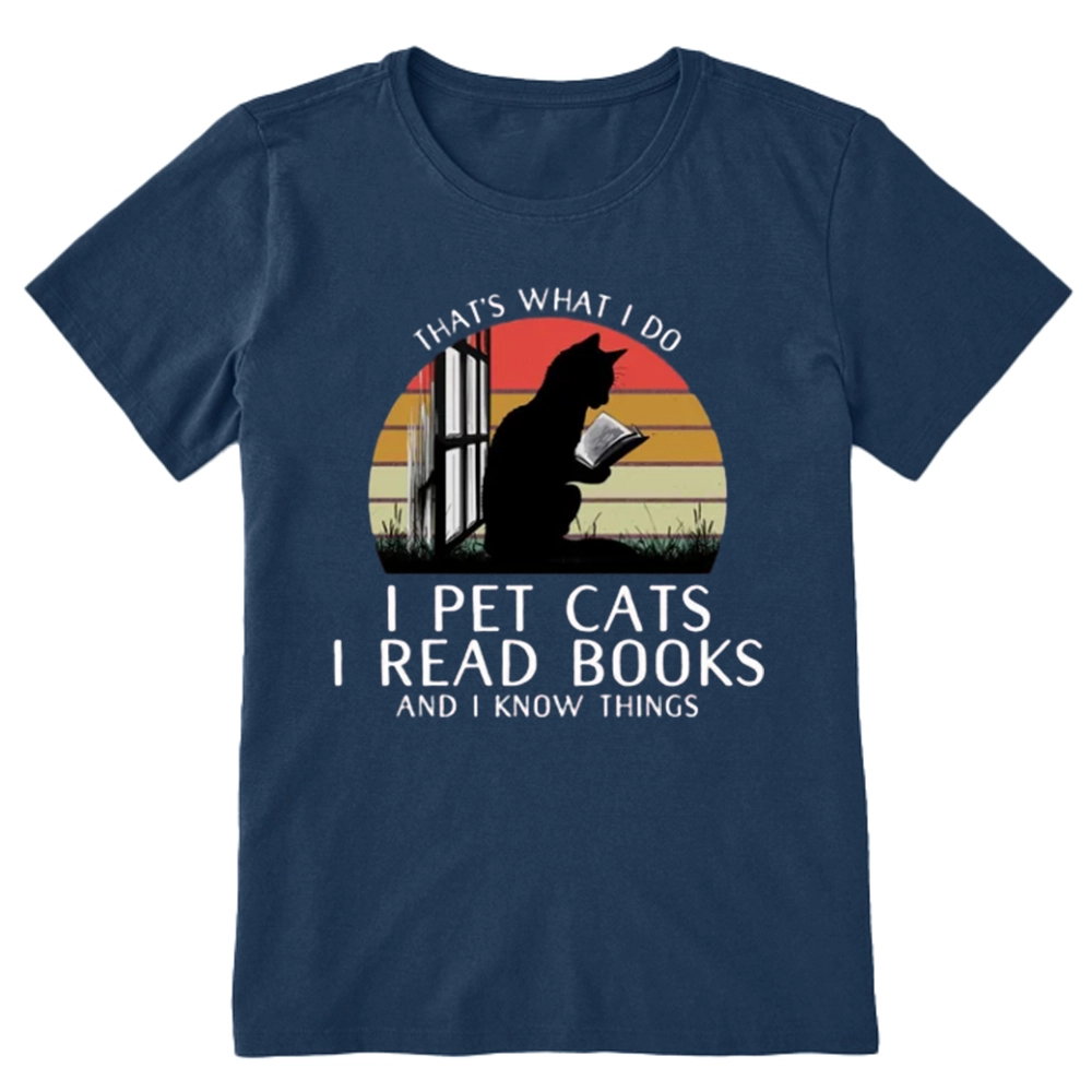 Pagewings Cat And Book Unisex Classic T-shirt