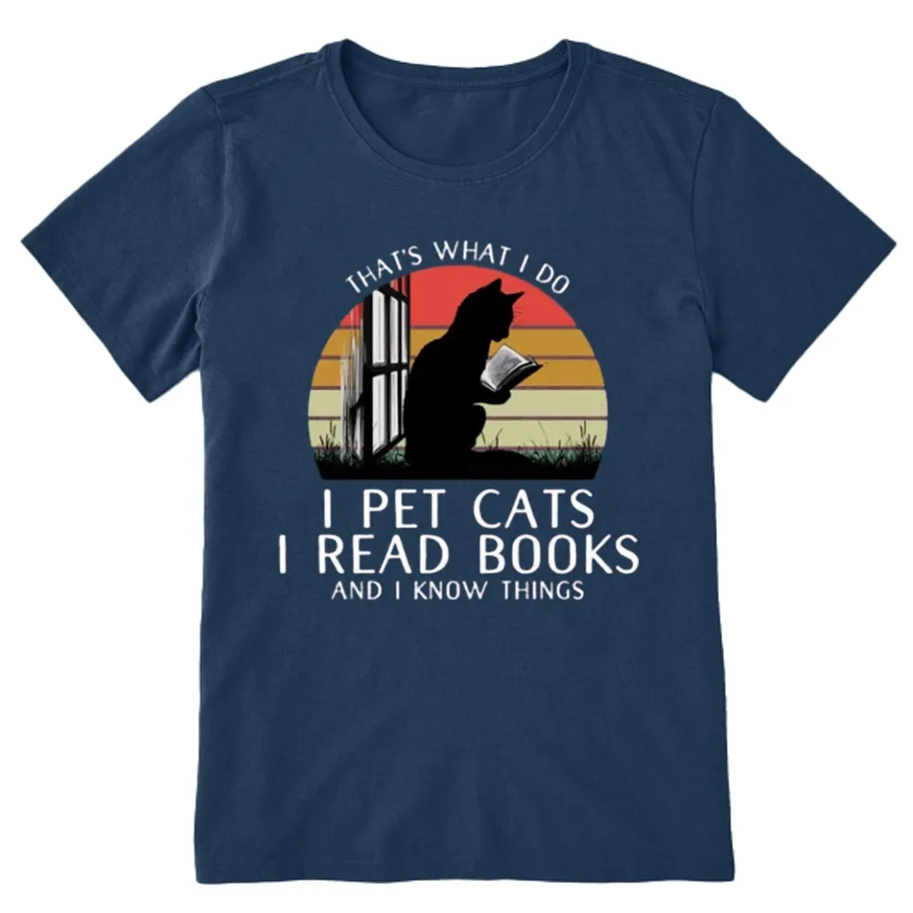 Pagewings Cat And Book Unisex Classic T-shirt