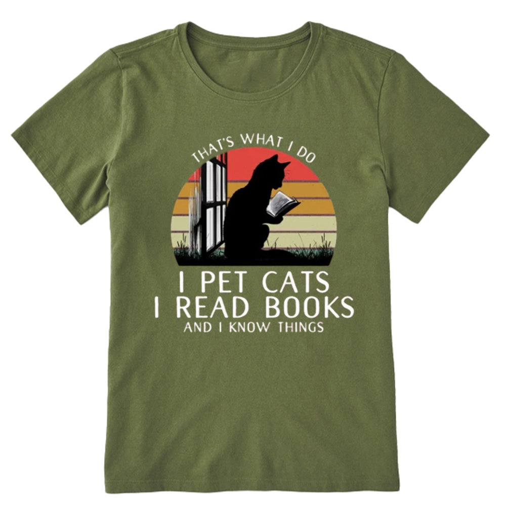Pagewings Cat And Book Unisex Classic T-shirt