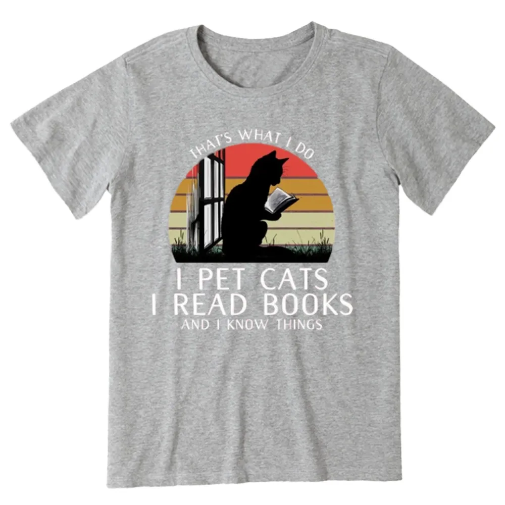 Pagewings Cat And Book Unisex Classic T-shirt