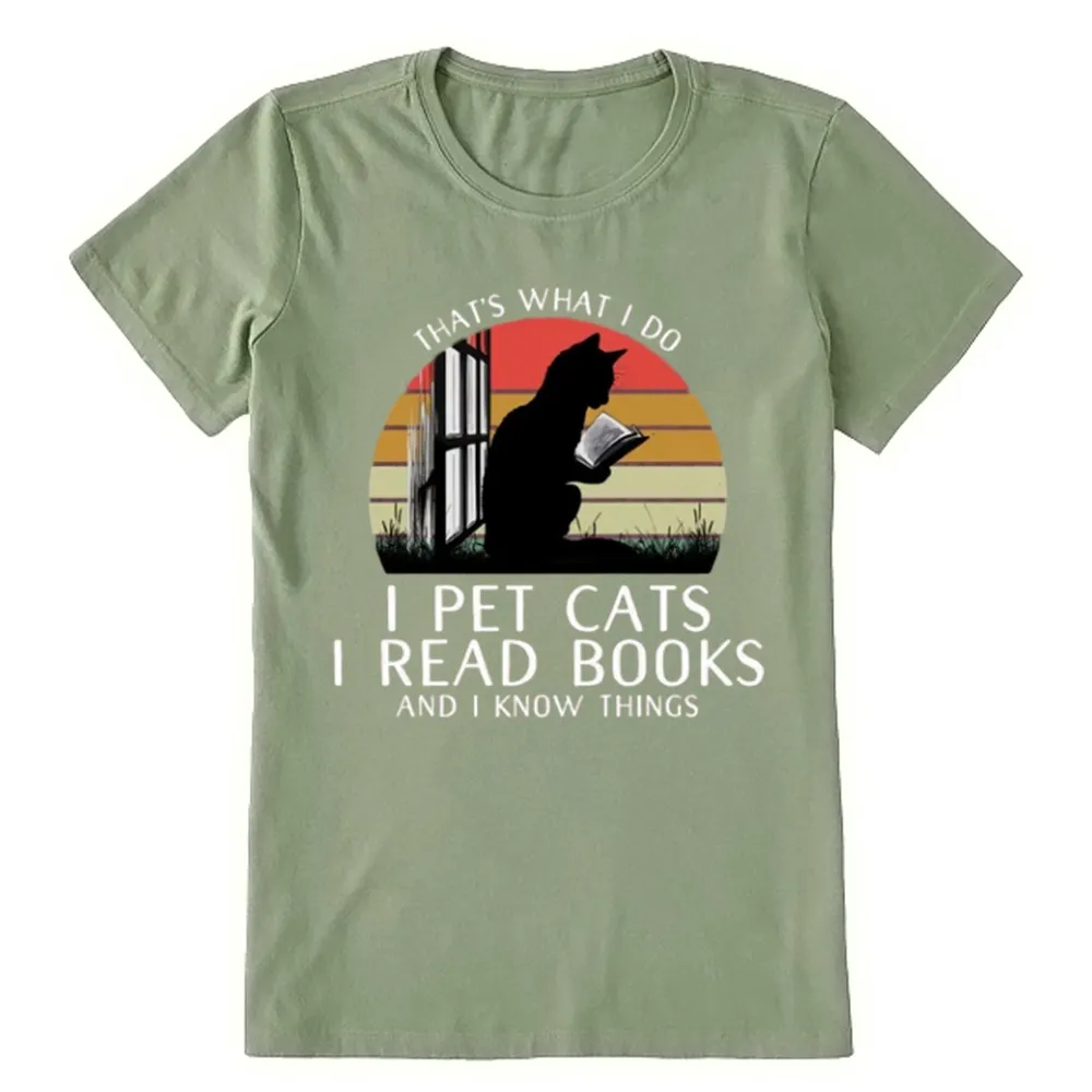 Pagewings Cat And Book Unisex Classic T-shirt