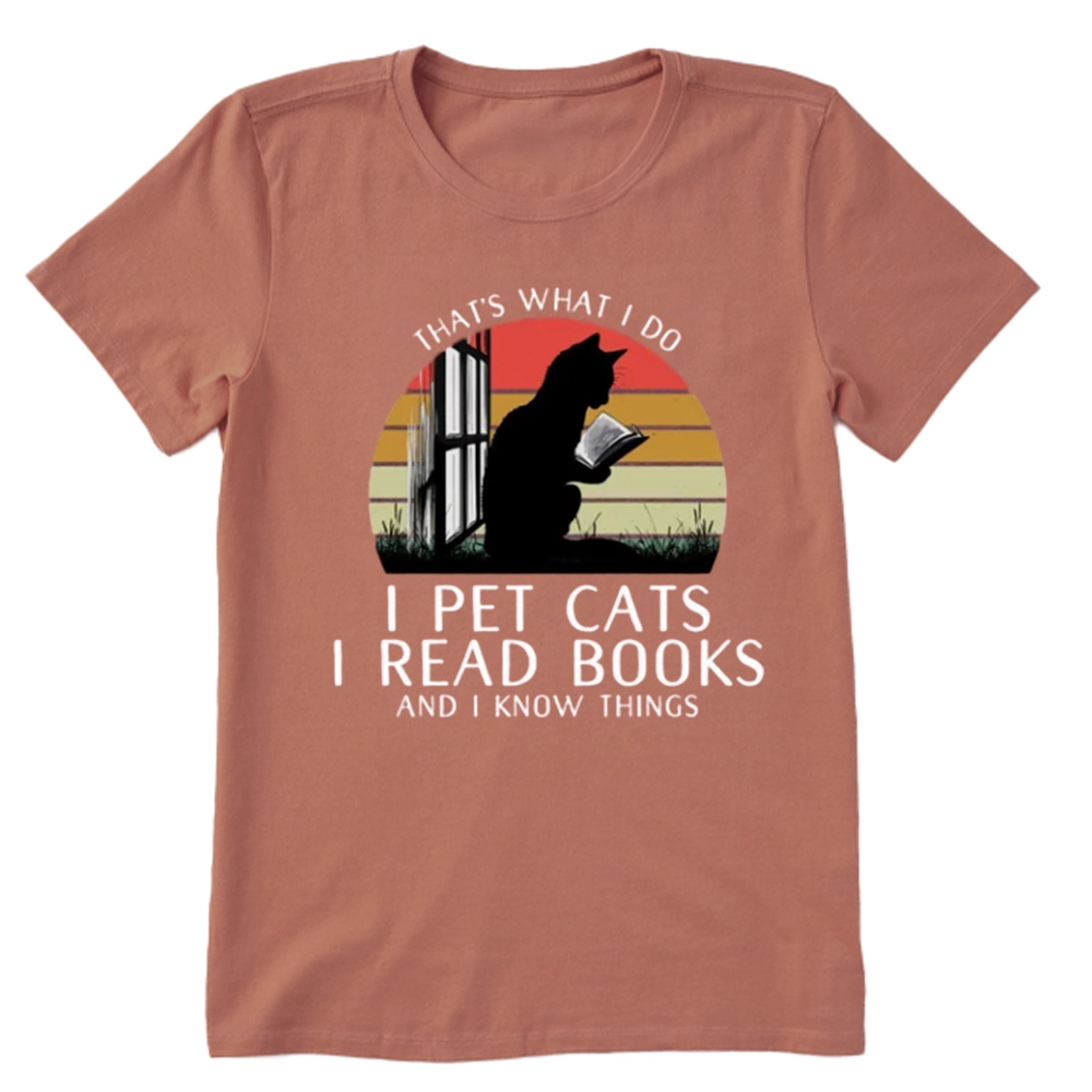 Pagewings Cat And Book Unisex Classic T-shirt
