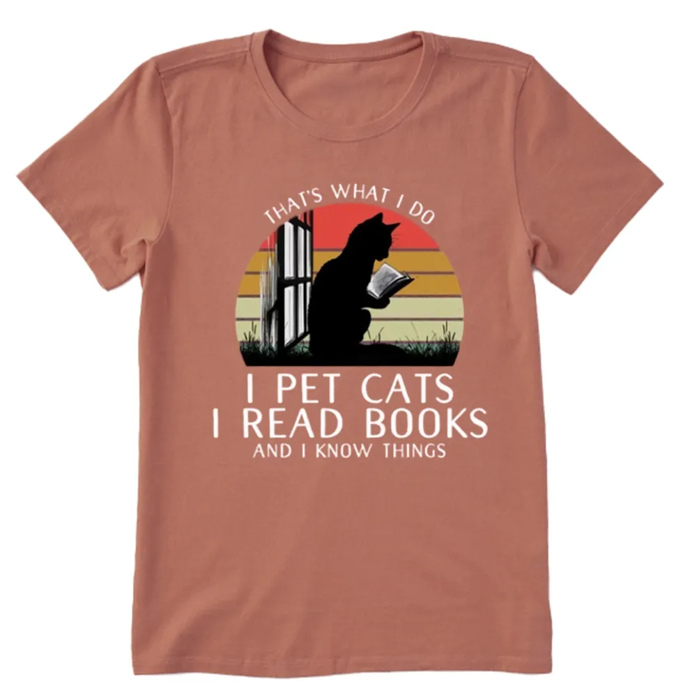 Pagewings Cat And Book Unisex Classic T-shirt