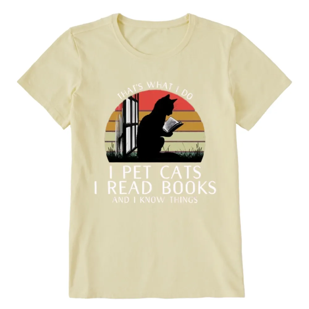 Pagewings Cat And Book Unisex Classic T-shirt