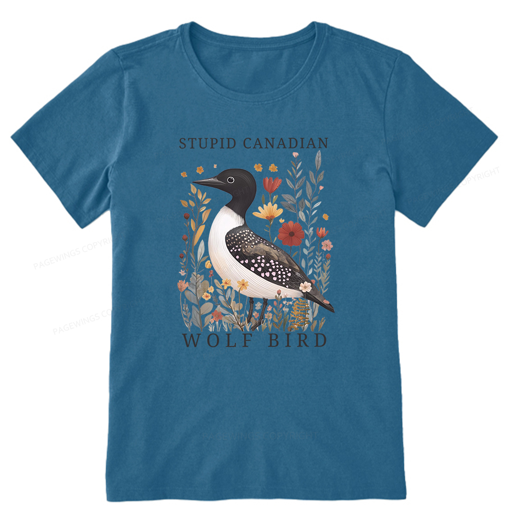 Pagewings Stupid Canadian Wolf Bird Unisex Classic T-shirt
