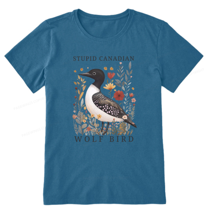 Pagewings Stupid Canadian Wolf Bird Unisex Classic T-shirt