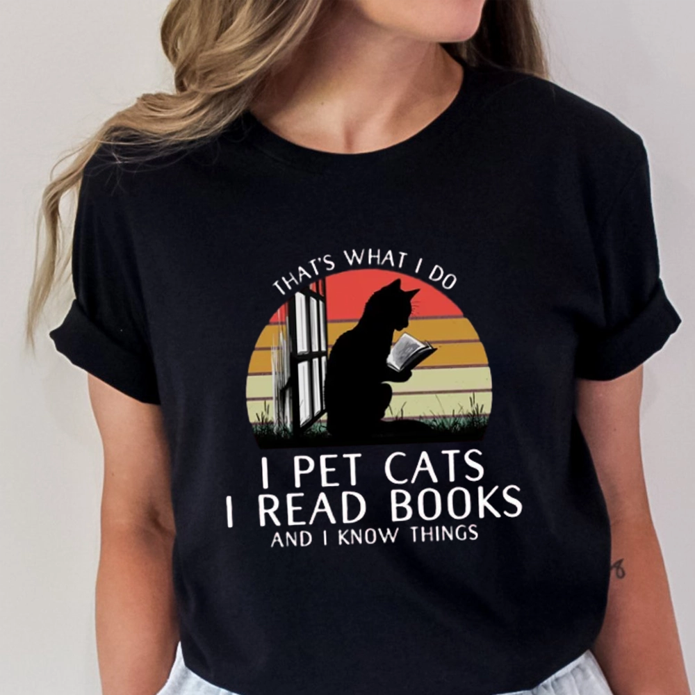 Pagewings Cat And Book Unisex Classic T-shirt
