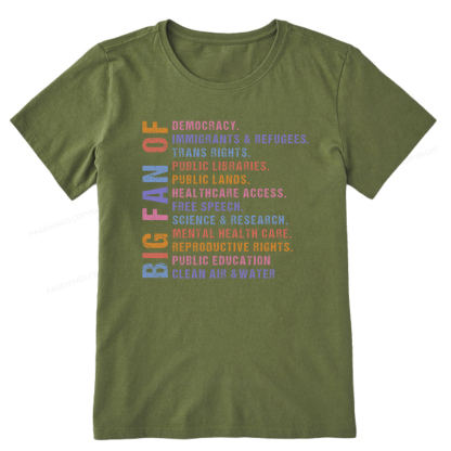 Pagewings Big Fan of Human Rights Unisex Classic T-shirt
