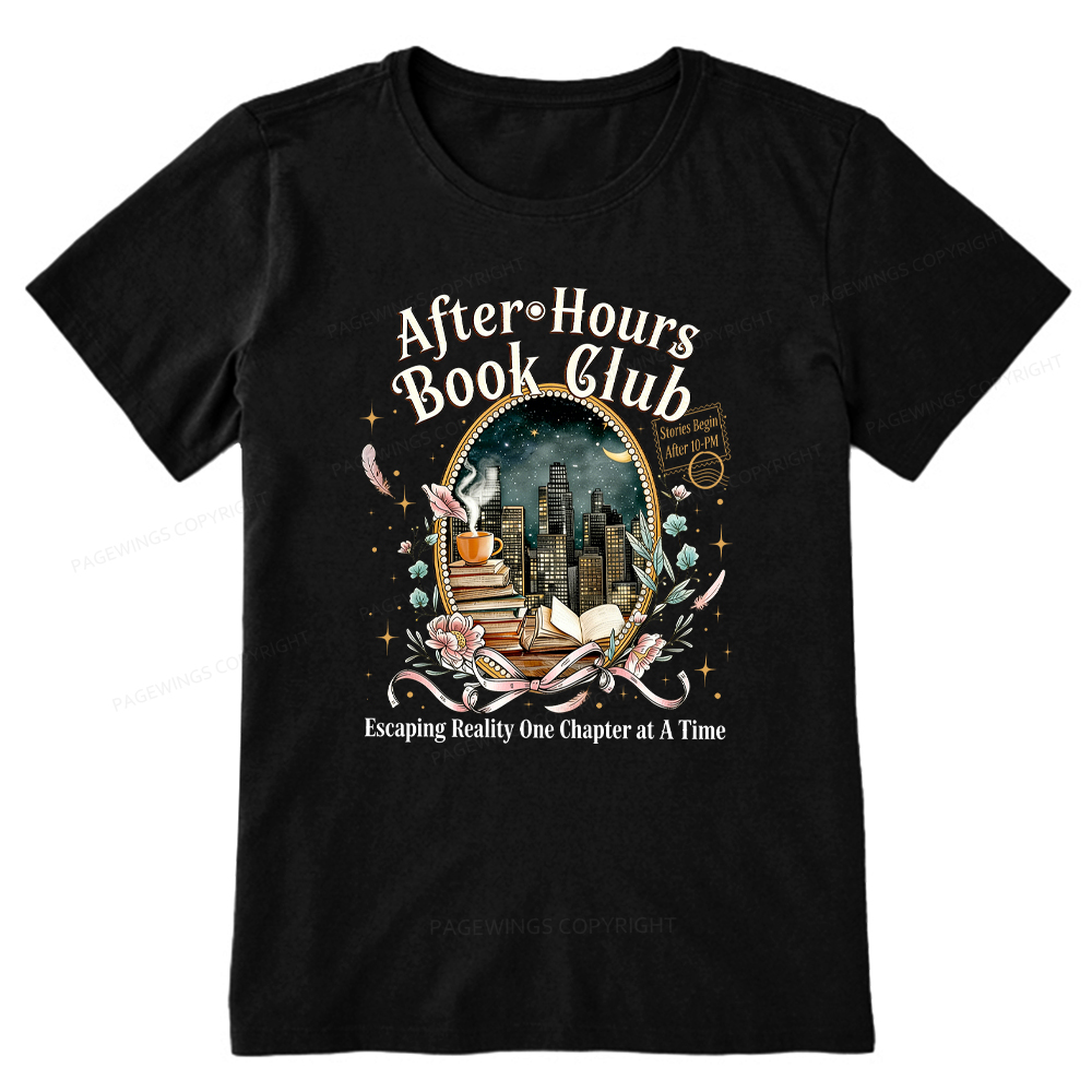 Pagewings After‑Hours Book Club Unisex Classic T-shirt