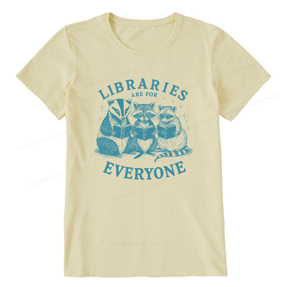 Pagewings Libraries Are For Everyone Bookish Unisex Classic T-shirt
