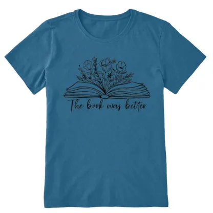 Pagewings Floral The Book Was Better Unisex Classic T-shirt