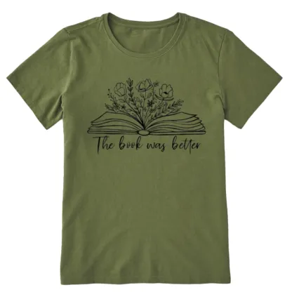 Pagewings Floral The Book Was Better Unisex Classic T-shirt