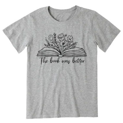 Pagewings Floral The Book Was Better Unisex Classic T-shirt