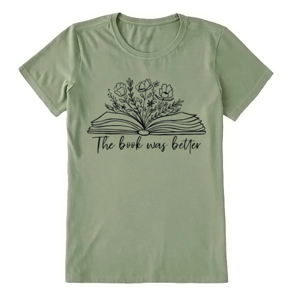 Pagewings Floral The Book Was Better Unisex Classic T-shirt