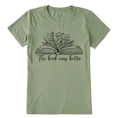 Pagewings Floral The Book Was Better Unisex Classic T-shirt