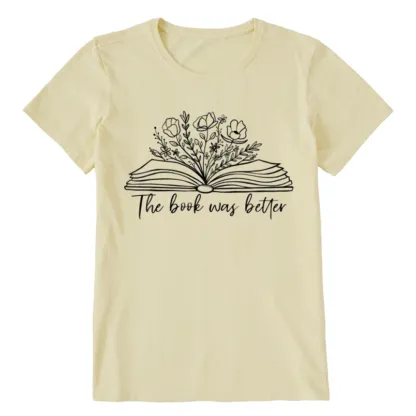 Pagewings Floral The Book Was Better Unisex Classic T-shirt