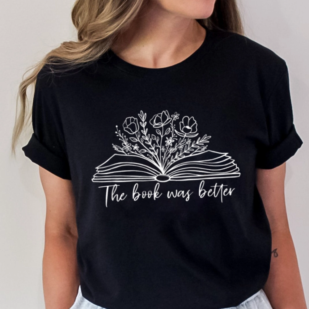 Pagewings Floral The Book Was Better Unisex Classic T-shirt