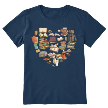 Pagewings Book Heart For Men And Women Unisex Classic T-shirt