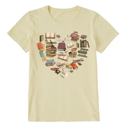 Pagewings Book Heart For Men And Women Unisex Classic T-shirt