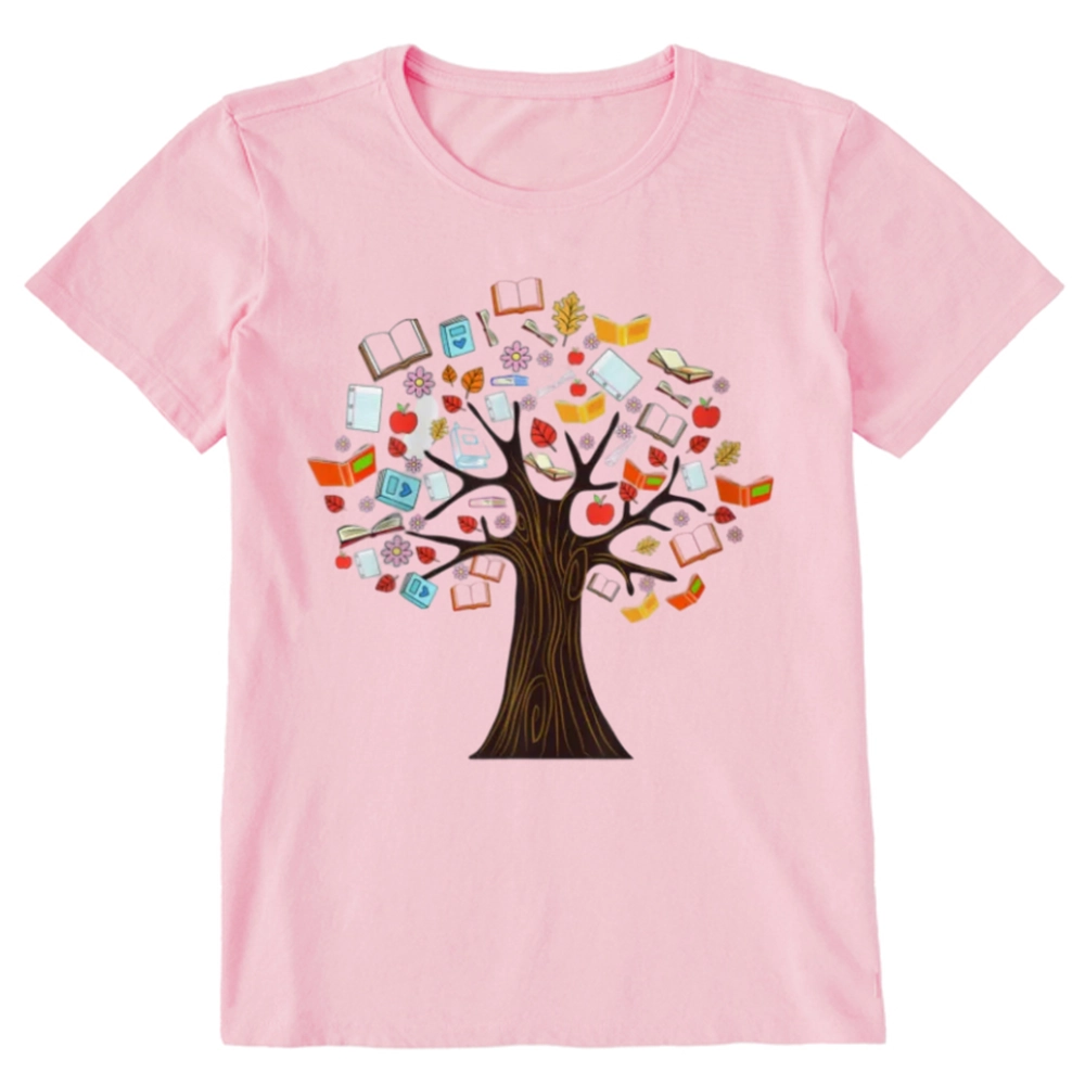 Pagewings Book Tree Vintage Graphic Unisex Classic T-shirt