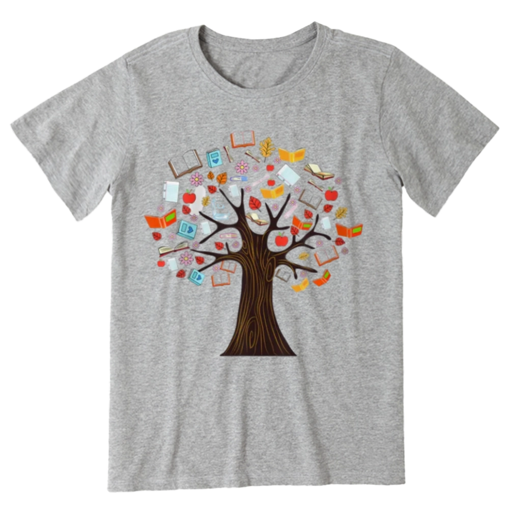 Pagewings Book Tree Vintage Graphic Unisex Classic T-shirt