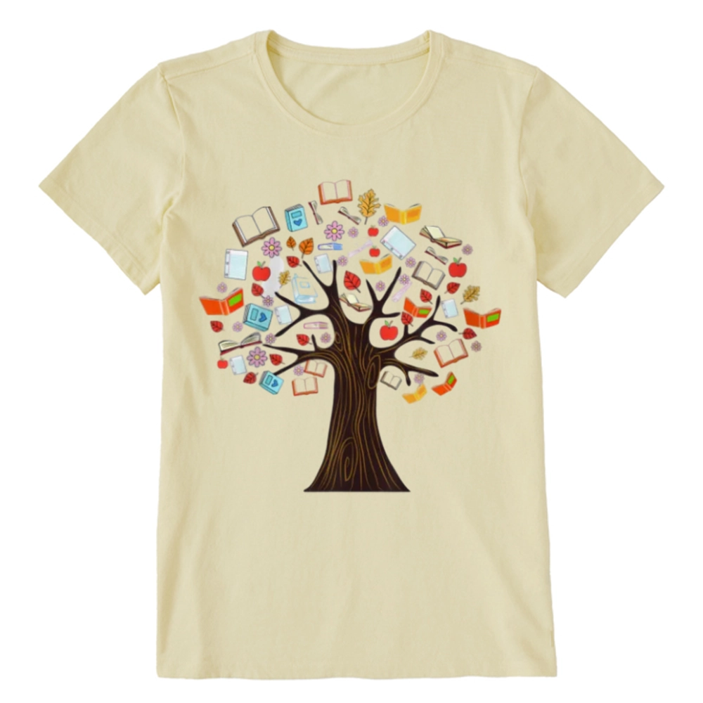 Pagewings Book Tree Vintage Graphic Unisex Classic T-shirt