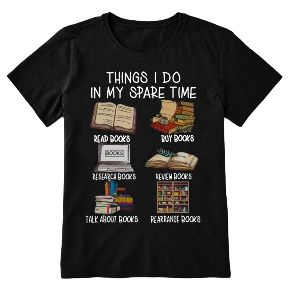 Pagewings Things I Do In My Spare Time Book Lover Librarian Unisex Classic T-shirt