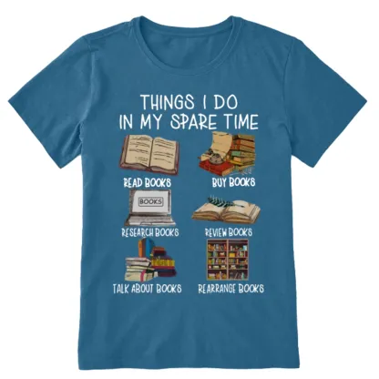 Pagewings Things I Do In My Spare Time Book Lover Librarian Unisex Classic T-shirt