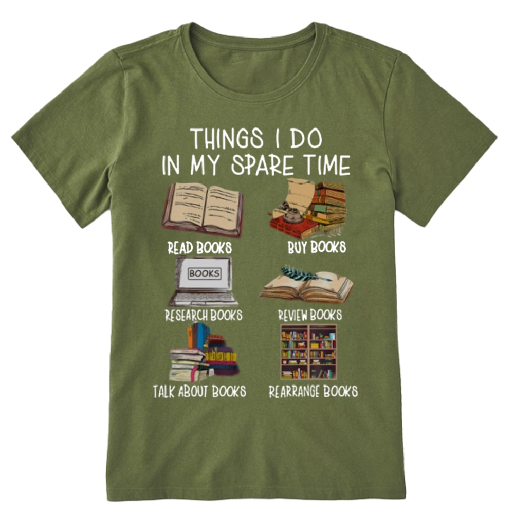 Pagewings Things I Do In My Spare Time Book Lover Librarian Unisex Classic T-shirt