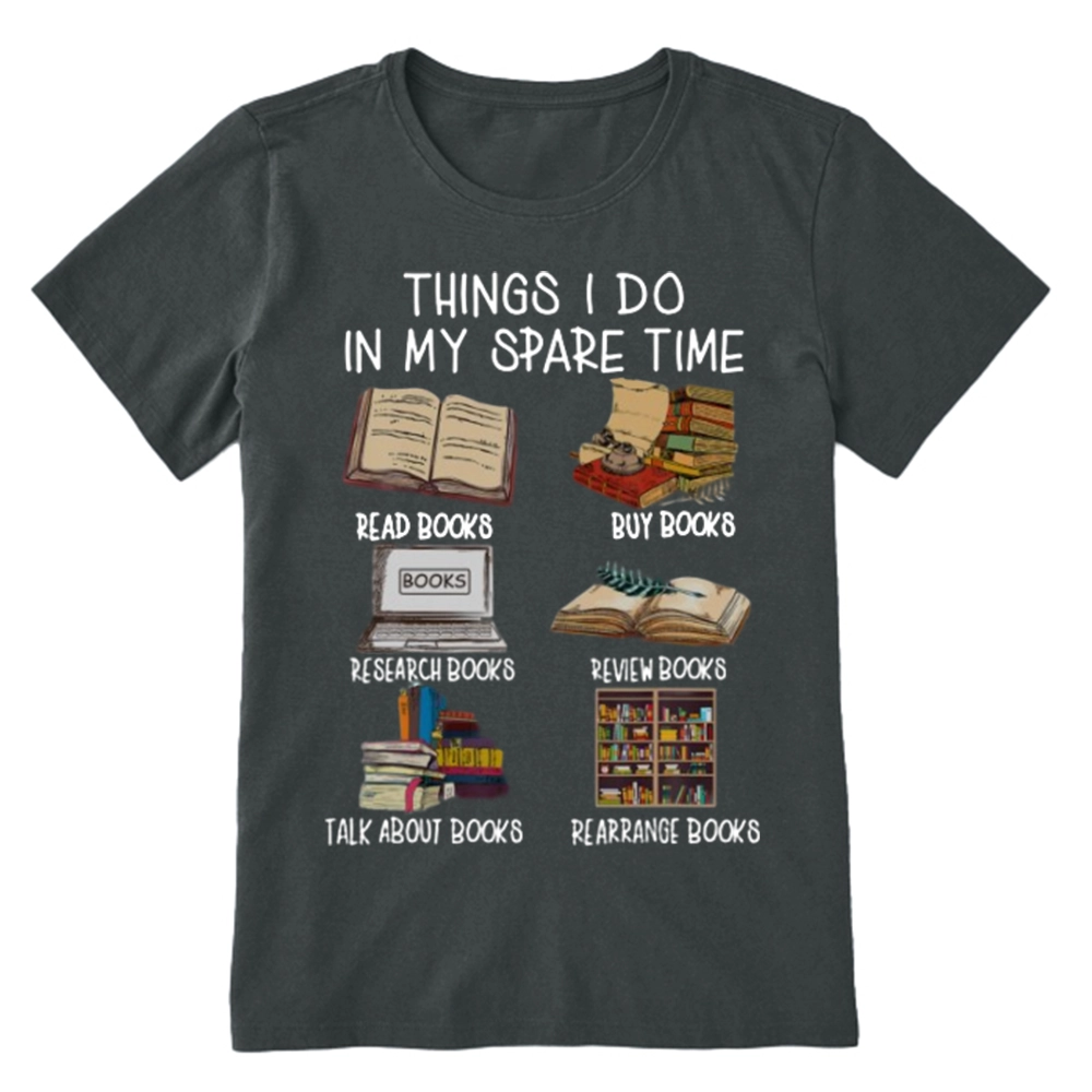 Pagewings Things I Do In My Spare Time Book Lover Librarian Unisex Classic T-shirt