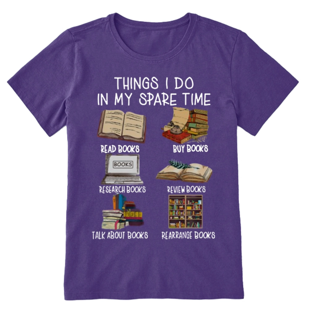 Pagewings Things I Do In My Spare Time Book Lover Librarian Unisex Classic T-shirt
